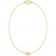 Dainty Chain Monogram Bracelet 14k Gold side view