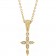Elysian Tiny Cross Necklace | 14K Solid Gold & Natural Diamonds For Child 