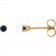 Epoch Tiny Stud Birthstone Earrings | 14K Gold & Natural Gemstone September Sapphire