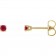 Epoch Tiny Stud Birthstone Earrings | 14K Gold & Natural Gemstone July Ruby