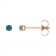 Epoch Tiny Stud Birthstone Earrings | 14K Rose Gold & Natural Gemstone