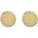Eternity Moon Phase Earrings in 14K Yellow Gold Full Moon