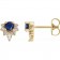 Gilded Starlet Birthstone Earrings | 14K Gold & Natural Diamonds