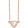 L’Atelier Petite Heart Necklace | 14K Solid Rose Gold & Natural Diamond For Child 