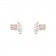 Marquise Natural Diamond & Solid 14k Rose Gold Stud Earrings 