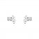 Marquise Natural Diamond & Solid 14k White Gold Stud Earrings 
