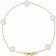 Freshwater Pearl Dot & 14k Gold Chain Bracelet