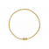 Serene Sequence 14K Solid Gold Strand Bracelet