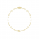 Signature Lineage Heart Link Monogram Bracelet | 14K Solid Gold