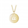 Solid 14k Gold Script Initial Pendant Necklace