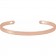 Solid 14K Rose Gold Cuff Bracelet | Personalized Engraving