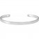 Solid 14K White Gold Cuff Bracelet | Personalized Engraving
