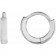 Solid 14k White Gold Dainty Hinged Hoop Earrings | Orbital Minimalist Hoops