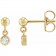 The Auric Birthstone Drops | Natural Gemstone & 14K Solid Gold Earrings Diamond April