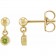 The Auric Birthstone Drops | Natural Gemstone & 14K Solid Gold Earrings Peridot August