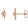 The Aurora Starburst Earrings | A Celestial Legacy in 14K Rose Gold
