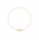 The Celestial Dew Drop | 14k Solid Yellow Gold Dainty Satellite Chain Bracelet For Child