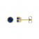 The Regency Crown Studs: Natural Birthstone & Brilliant Diamond Earrings in 14K Gold September Sapphire 