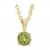 The Solara Petite Birthstone Necklace 14K Solid Gold & Natural Gemstone | First Fine Jewelry Gift For Child August