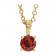 The Solara Petite Birthstone Necklace 14K Solid Gold & Natural Gemstone | First Fine Jewelry Gift For Child July
