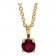 The Solara Petite Birthstone Necklace 14K Solid Gold & Natural Gemstone | First Fine Jewelry Gift For Child January