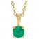 The Solara Petite Birthstone Necklace 14K Solid Gold & Natural Gemstone | First Fine Jewelry Gift For Child May