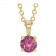 The Solara Petite Birthstone Necklace 14K Solid Gold & Natural Gemstone | First Fine Jewelry Gift For Child 
