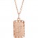 The Zenith Initial Pendant | 14k Solid Rose Gold Personal Statement Necklace