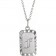 The Zenith Initial Pendant | 14k Solid White Gold Personal Statement Necklace