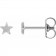 Wish Upon a Star Atelier Petite Stud Earrings | 14K Solid White Gold for Child