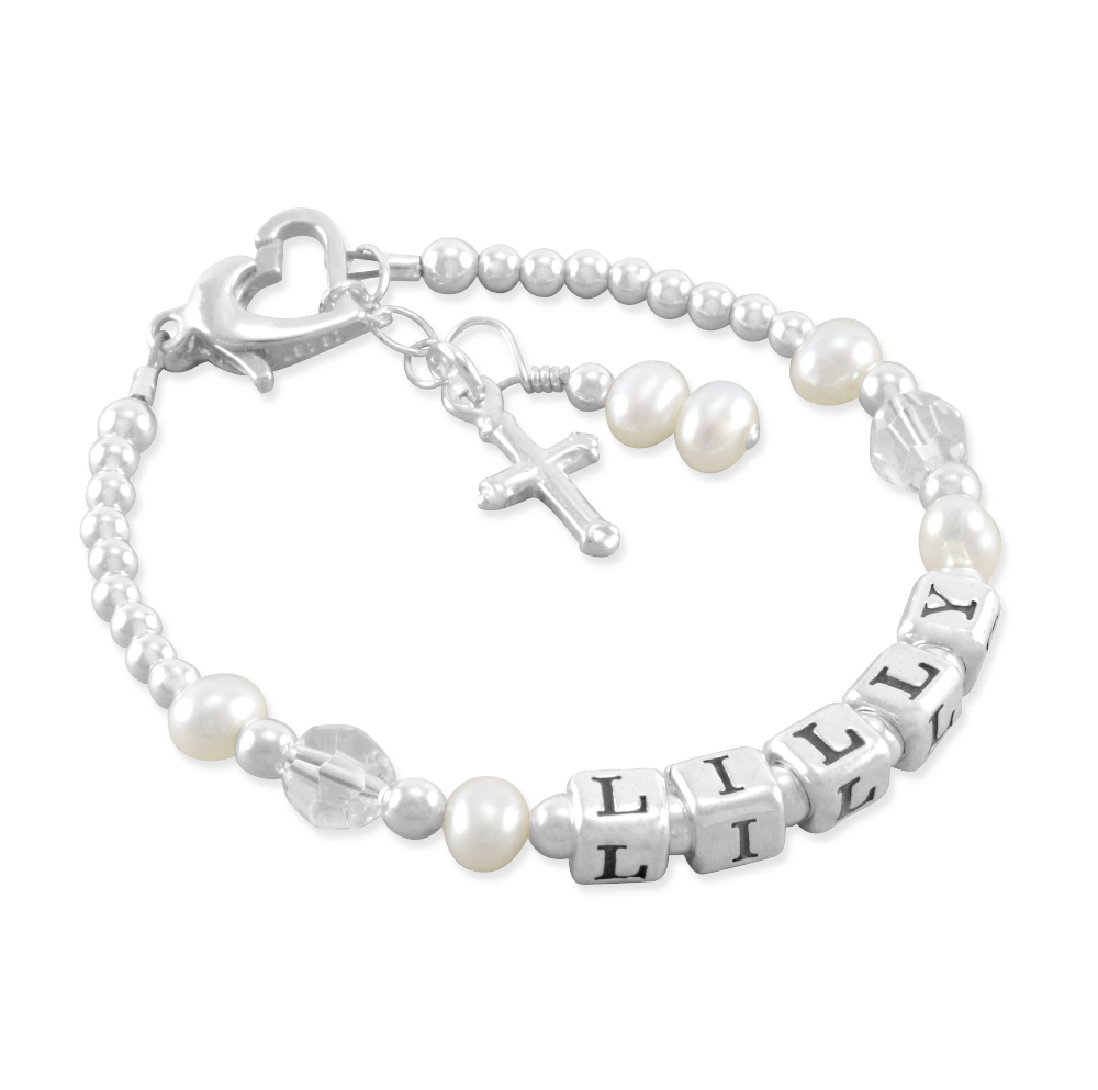First Communion Baptism Bracelet Girls Charm Gift Jewelry Excellent  Condition | eBay