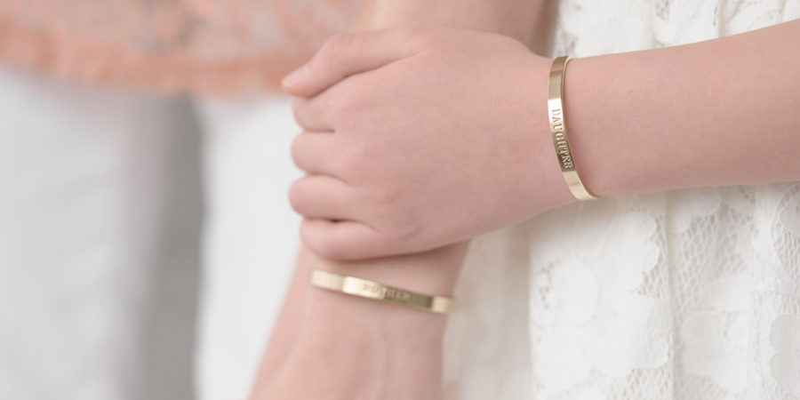 Gift It Forward, Personalized Gold Cuff Bracelets
